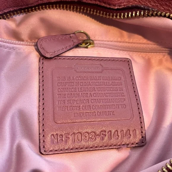 Coach Pebbled Leather Hobo Shoulder Bag - Picture 7 of 15